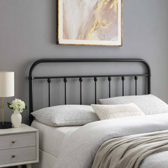 Modway Sage Queen Metal Headboard with Adjustable Shelves Farmhouse – MOD-6154