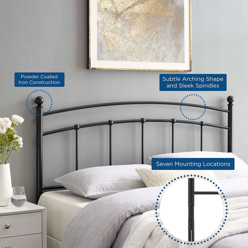 Modway Abigail Queen Metal Headboard - MOD-6158 | Headboards | Modishstore - 6