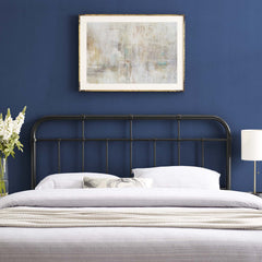 Modway Alessia Full Metal Headboard with Adjustable Shelves Contemporary – MOD-6161