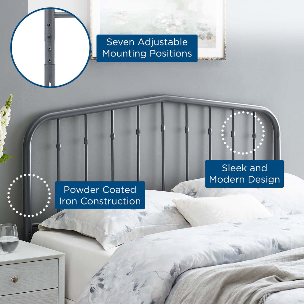 Lennon Full Metal Headboard By Modway - MOD-6165 | Headboards | Modishstore - 20
