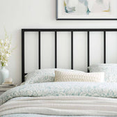 Modway Tatum Modern Farmhouse Metal Full Headboard in Black main image 1