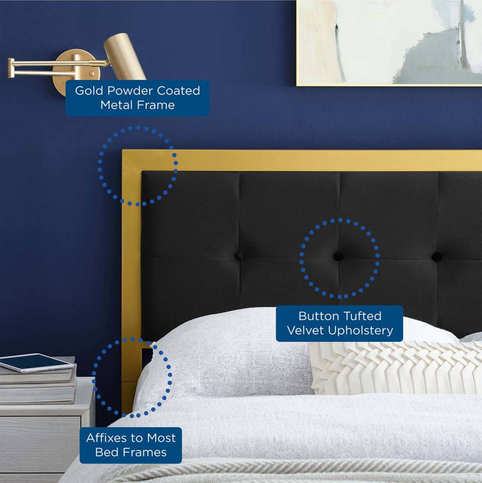Modway Teagan Tufted King Performance Velvet Headboard - MOD-6179 | Headboards | Modishstore - 6