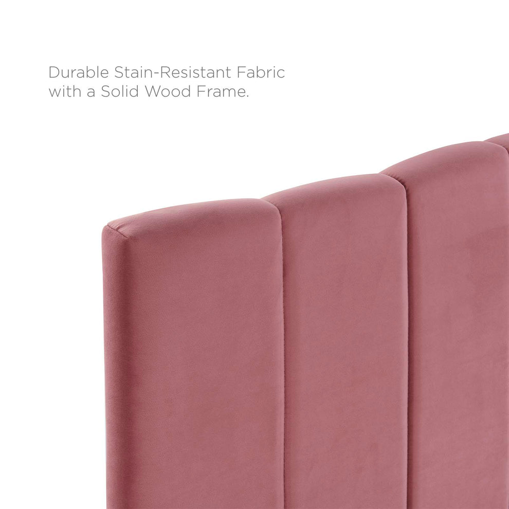 Camilla Channel Tufted King/California King Performance Velvet Headboard By Modway - MOD-6183 | Headboards | Modishstore - 5