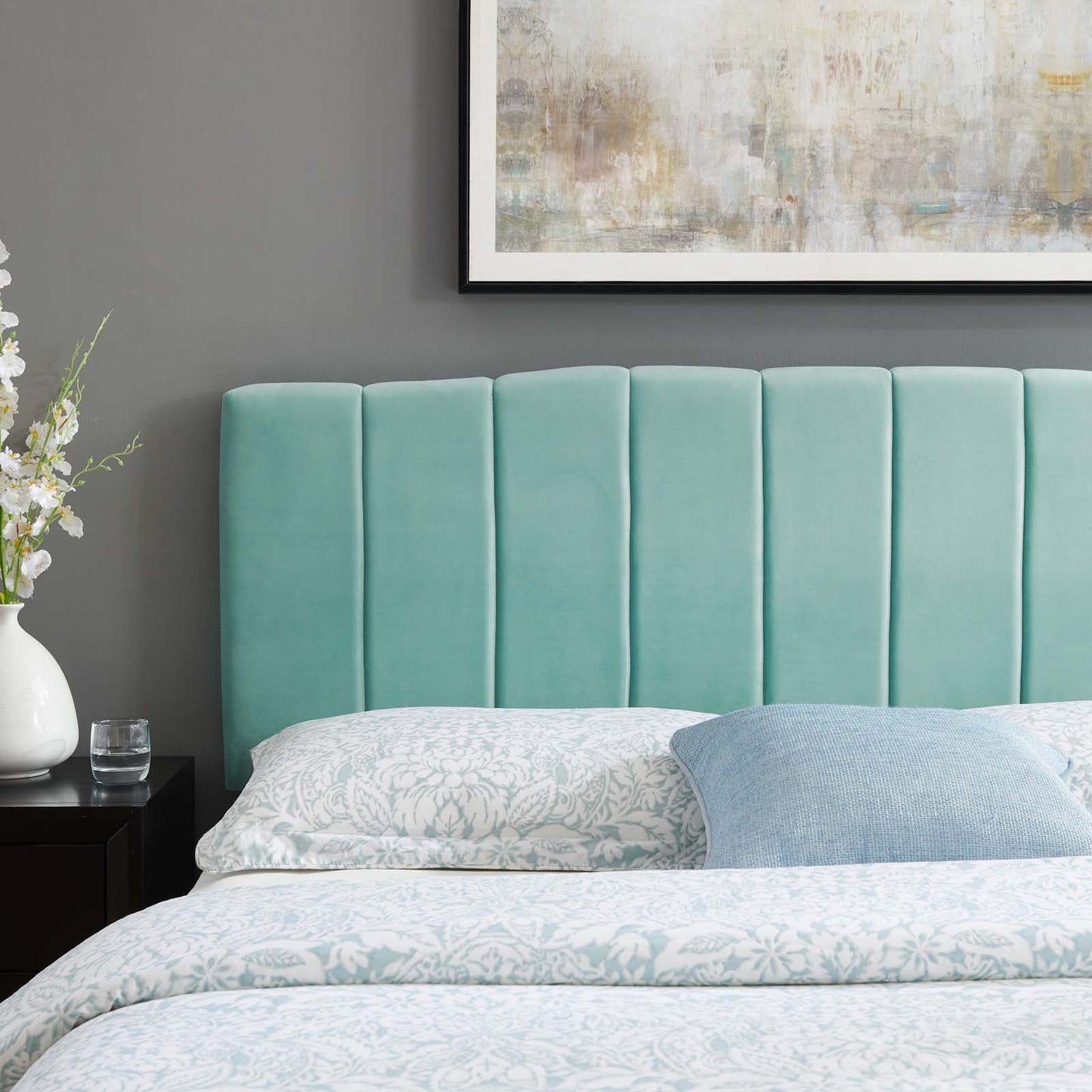 Camilla Channel Tufted King/California King Performance Velvet Headboard By Modway - MOD-6183 | Headboards | Modishstore - 14