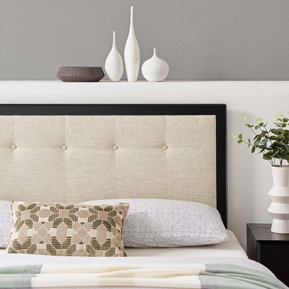 Modway Draper Tufted Twin Fabric and Wood Headboard - MOD-6224 | Headboards | Modishstore - 1