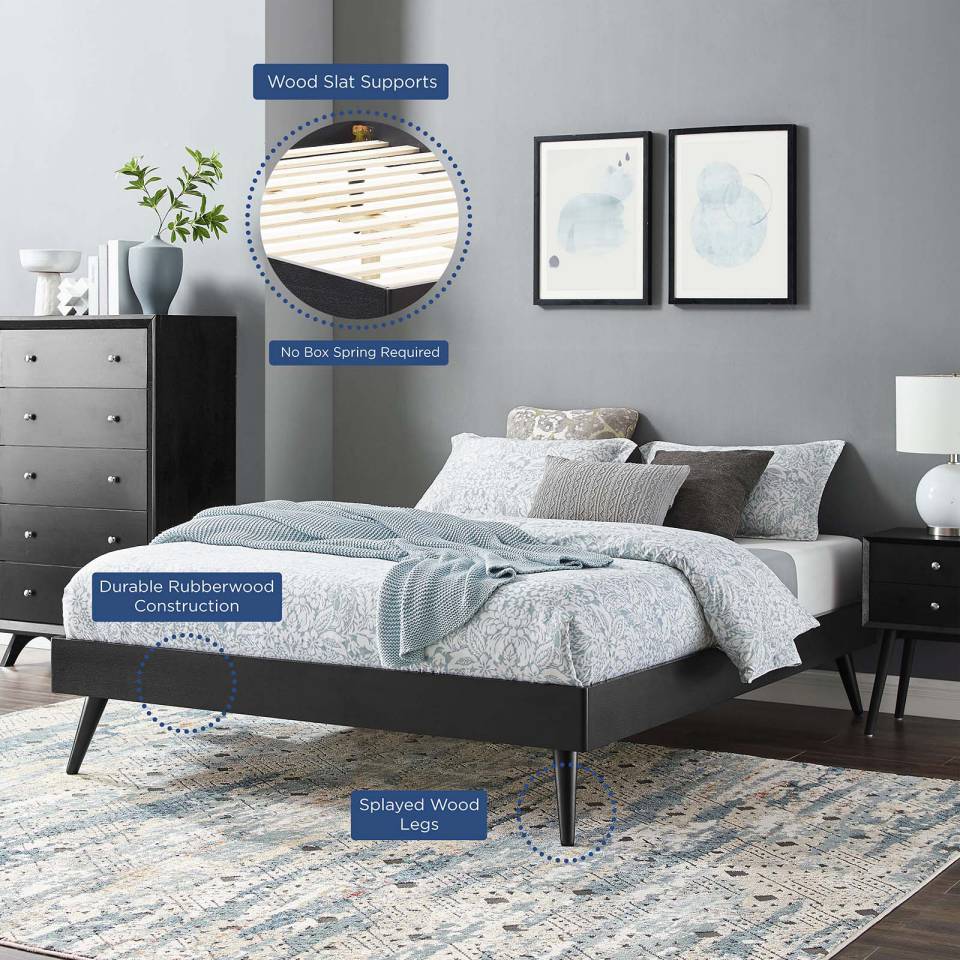 Modway Margo Queen Wood Platform Bed Frame - MOD-6230 | Beds | Modishstore - 7