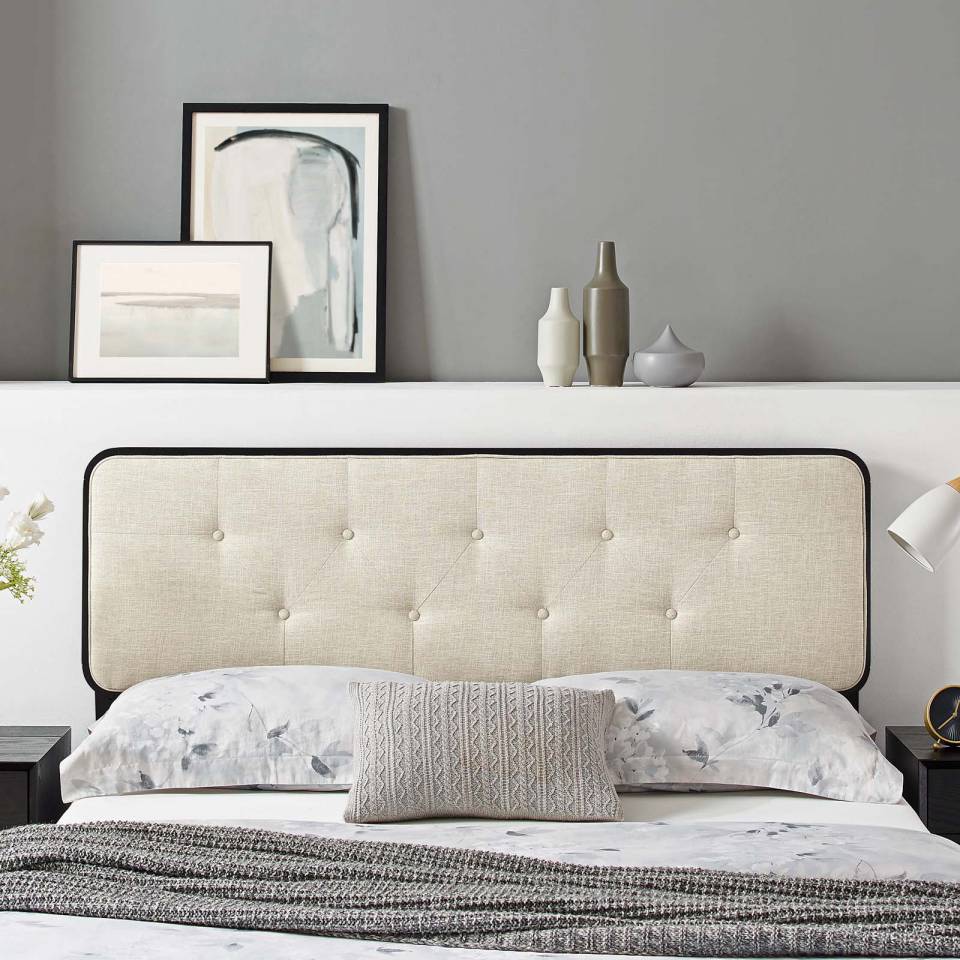 Modway Collins Tufted King Fabric and Wood Headboard | Headboards | Modishstore