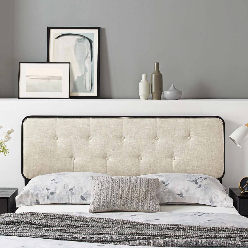 Modway Collins Tufted King Fabric and Wood Headboard - MOD-6235 | Headboards | Modishstore - 1