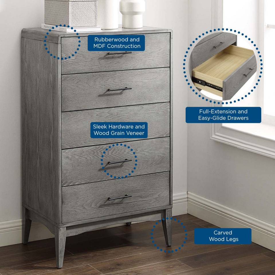 Modway Georgia Wood Chest - MOD-6240 | Drawers | Modishstore - 4