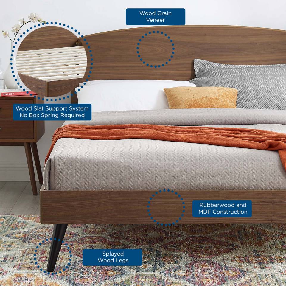 Modway Bronwen Full Wood Platform Bed | Beds | Modishstore-6