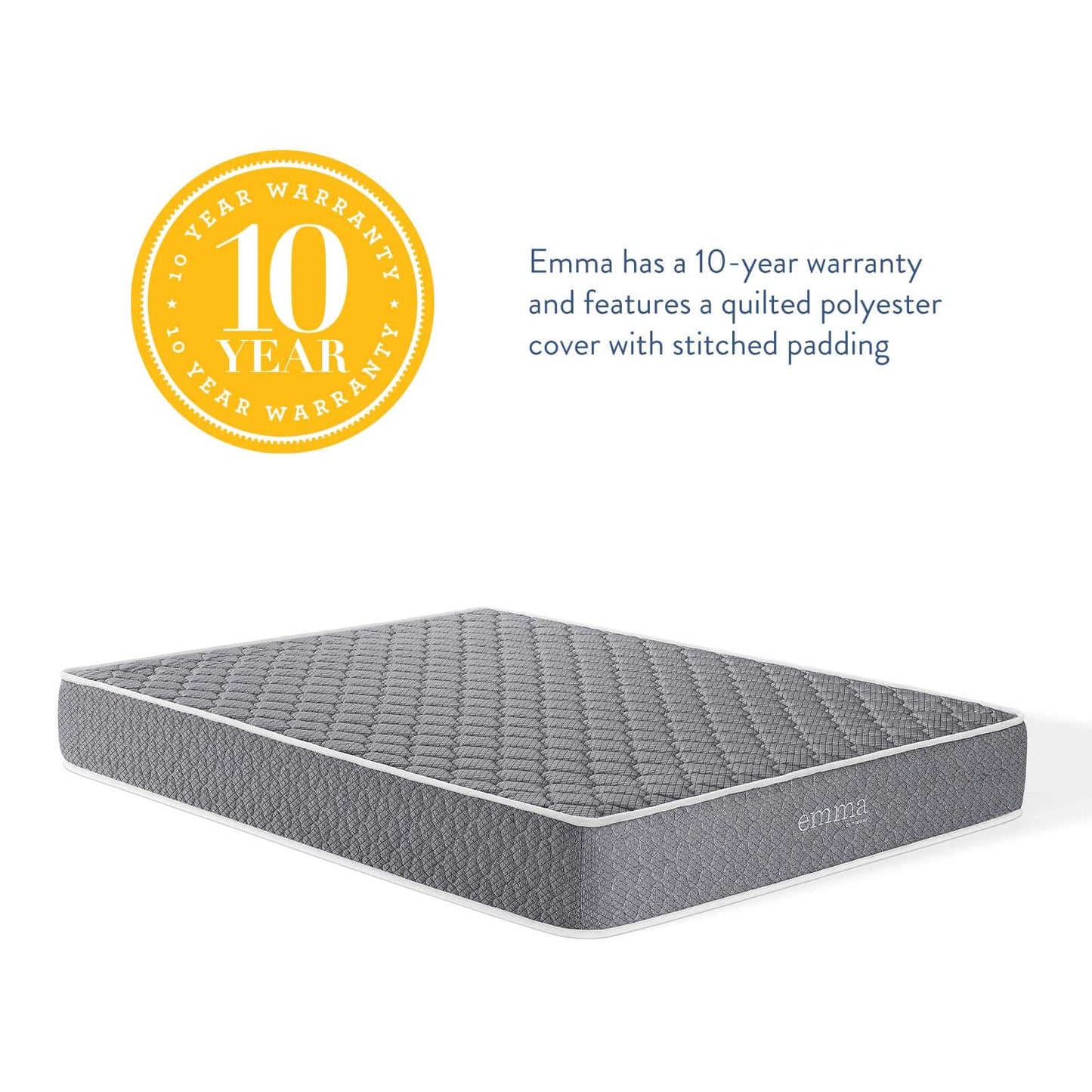 Modway Emma 10" Queen Mattress - MOD-6262 | Mattresses | Modishstore - 2