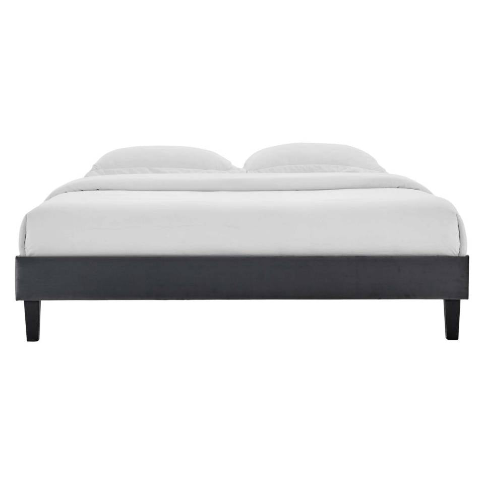 Modway Reign Twin Performance Velvet Platform Bed Frame - MOD-6264 | Beds | Modishstore - 4