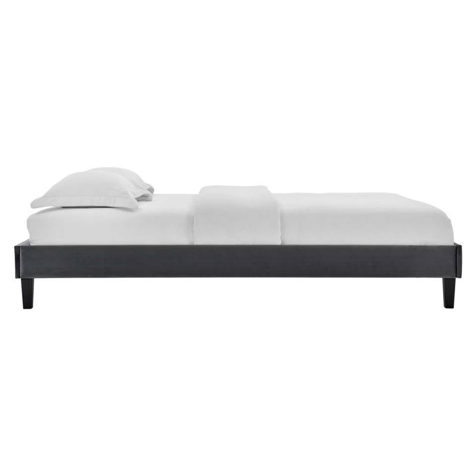 Modway Reign Queen Performance Velvet Platform Bed Frame - MOD-6266 | Beds | Modishstore - 3