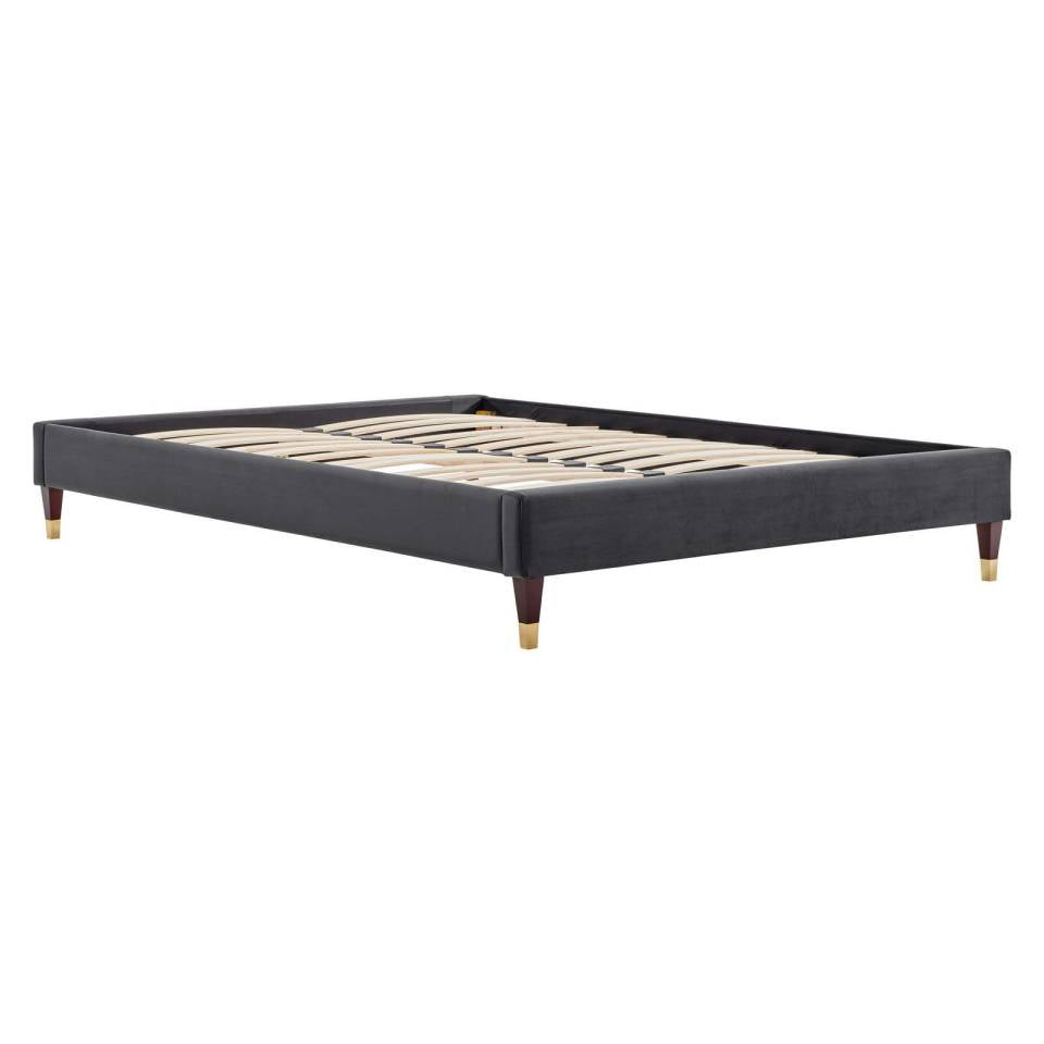 Modway Harlow Twin Performance Velvet Platform Bed Frame - MOD-6268 | Beds | Modishstore - 3