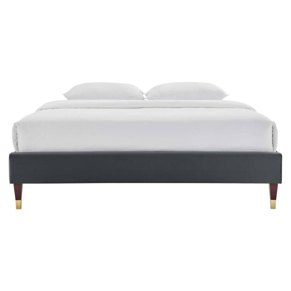 Modway Harlow Twin Performance Velvet Platform Bed Frame - MOD-6268 | Beds | Modishstore - 5