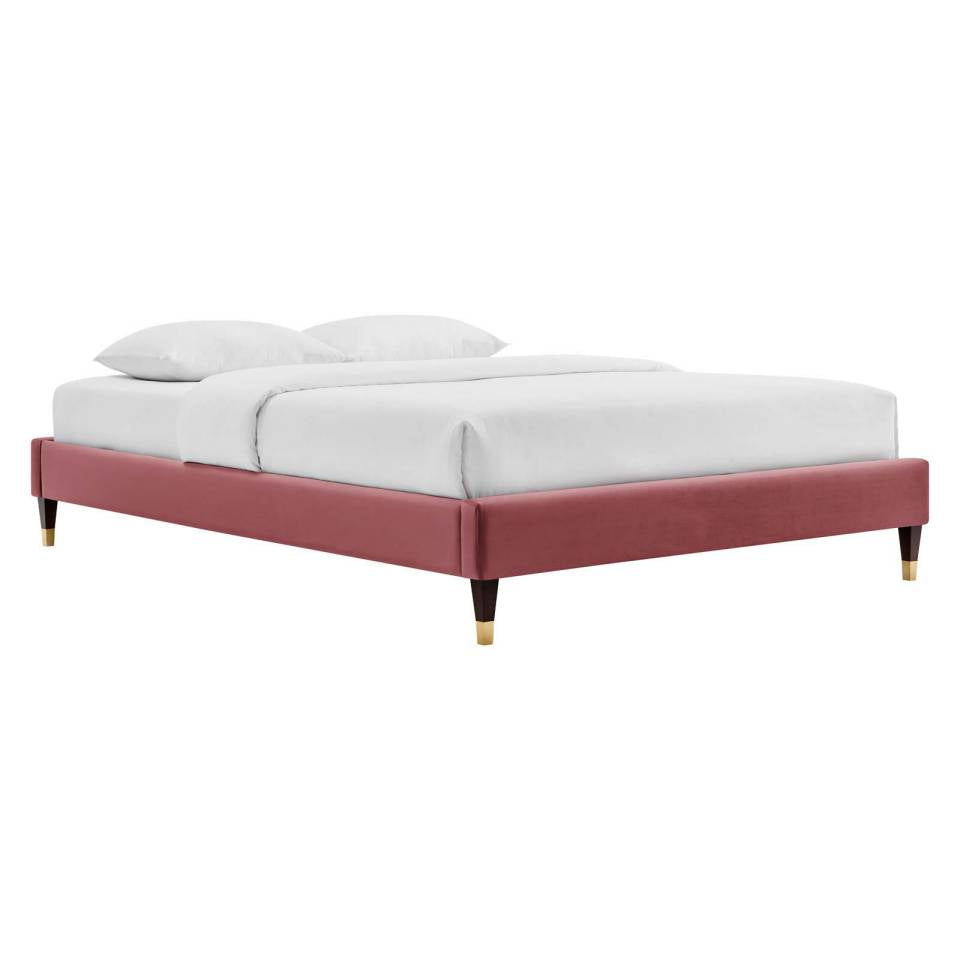 Modway Harlow Twin Performance Velvet Platform Bed Frame - MOD-6268 | Beds | Modishstore - 7