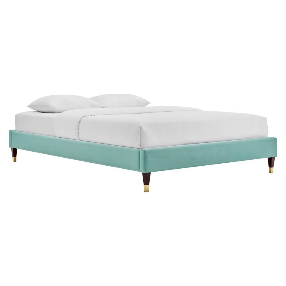 Modway Harlow Twin Performance Velvet Platform Bed Frame - MOD-6268 | Beds | Modishstore - 9
