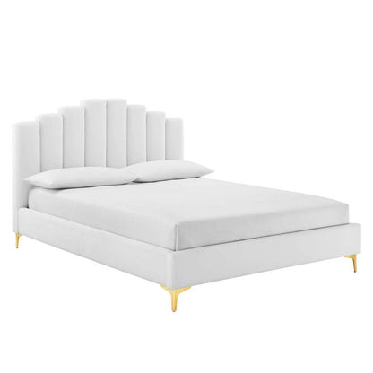 Modway Olivia Queen Performance Velvet Platform Bed - MOD-6280 | Beds | Modishstore - 10