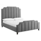 Lucille Queen Performance Velvet Platform Bed By Modway - MOD-6281 | Beds | Modishstore - 2