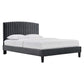 Alessi Performance Velvet Queen Platform Bed By Modway - MOD-6283 | Beds | Modishstore - 1