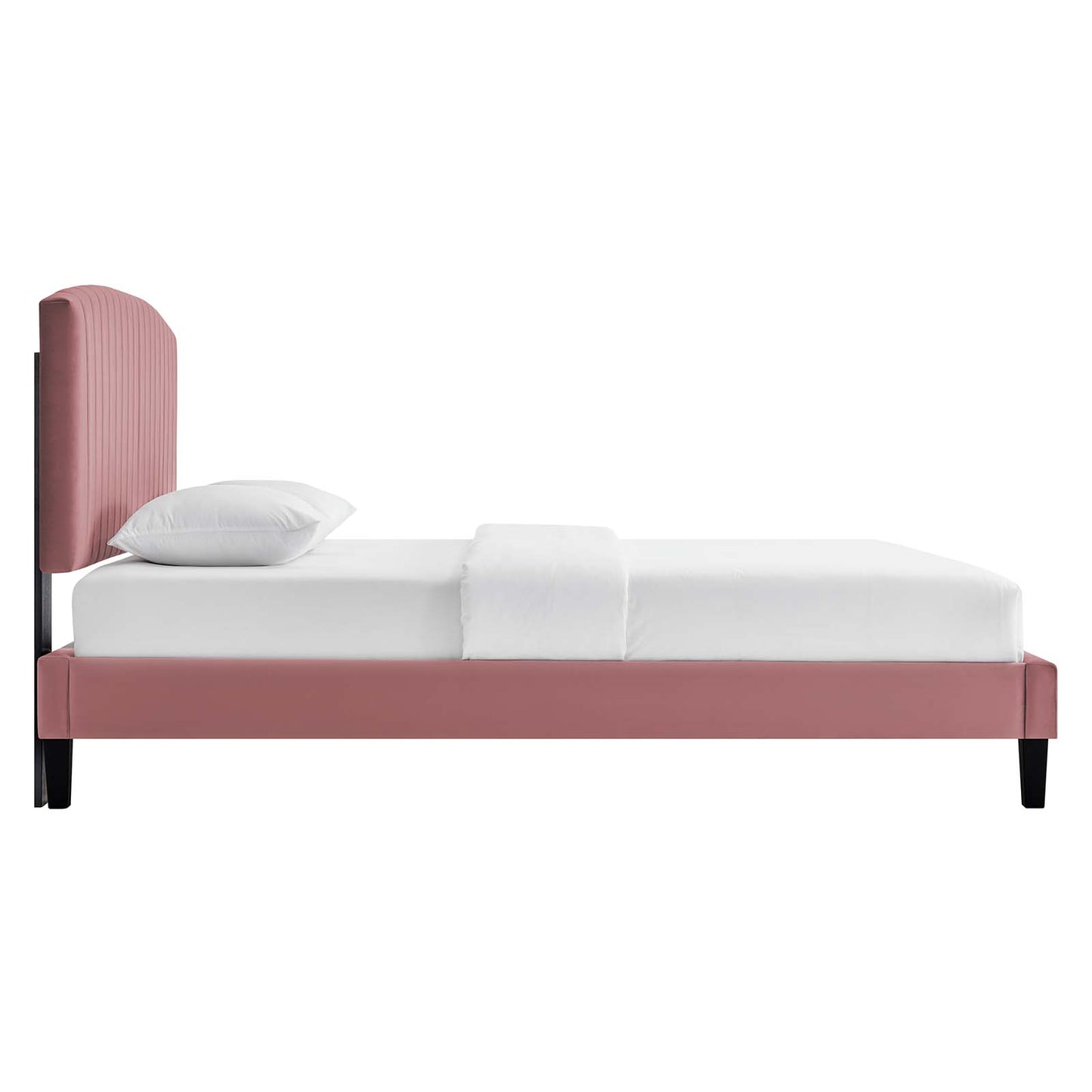 Alessi Performance Velvet Queen Platform Bed By Modway - MOD-6283-CHA | Beds |  Modishstore - 10