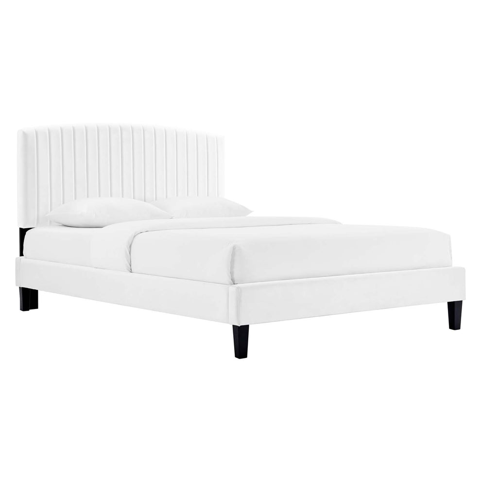 Alessi Performance Velvet Queen Platform Bed By Modway - MOD-6283 | Beds | Modishstore - 33