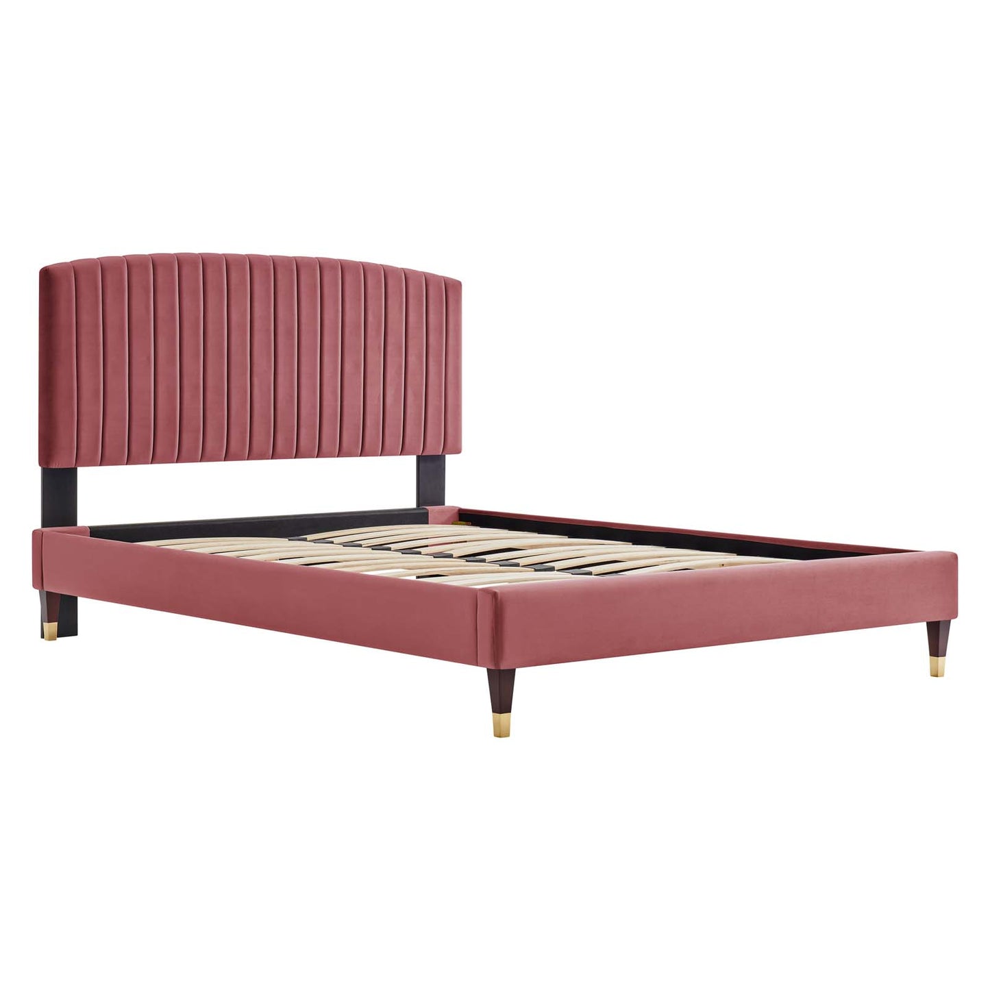 Alessi Performance Velvet Queen Platform Bed By Modway - MOD-6284-CHA | Beds |  Modishstore - 7