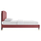 Alessi Performance Velvet Queen Platform Bed By Modway - MOD-6284-CHA | Beds |  Modishstore - 8