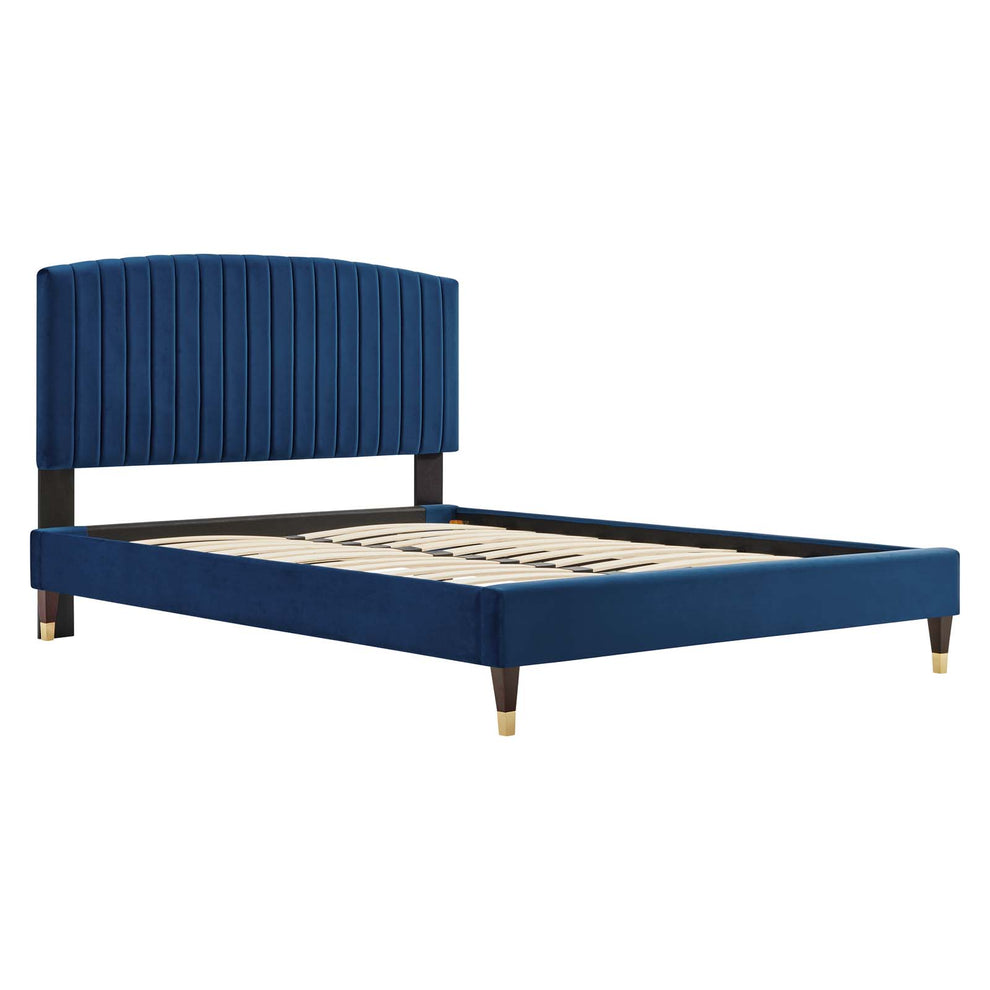 Alessi Performance Velvet Queen Platform Bed By Modway - MOD-6284 | Beds | Modishstore - 12