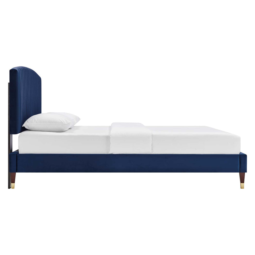 Alessi Performance Velvet Queen Platform Bed By Modway - MOD-6284 | Beds | Modishstore - 13