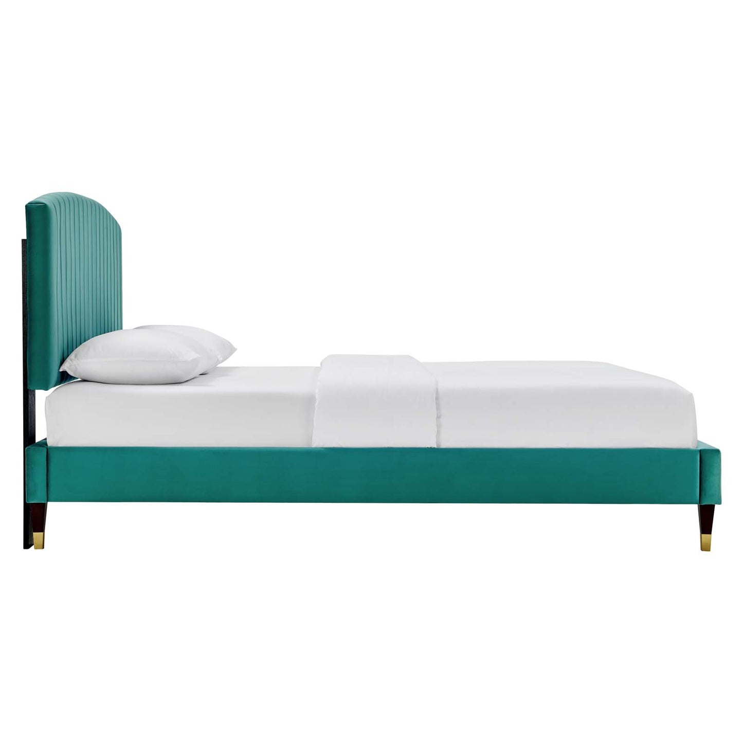 Alessi Performance Velvet Queen Platform Bed By Modway - MOD-6284-CHA | Beds |  Modishstore - 18