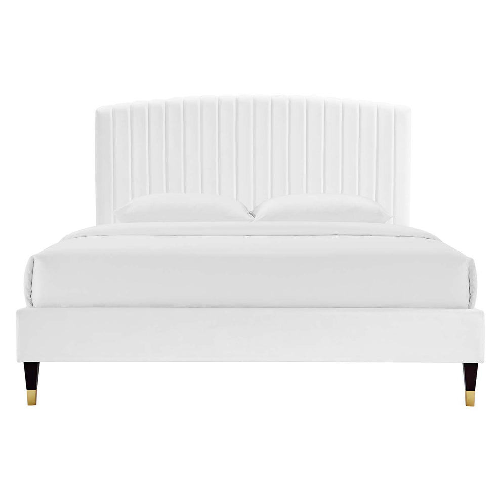 Alessi Performance Velvet Queen Platform Bed By Modway - MOD-6284 | Beds | Modishstore - 24