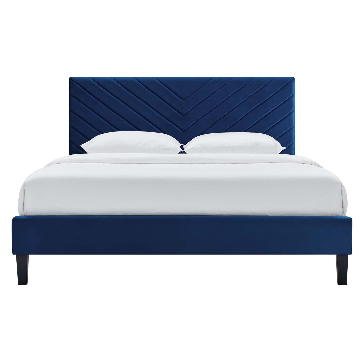 Roxanne Performance Velvet Queen Platform Bed By Modway - MOD-6285 | Beds | Modishstore - 20