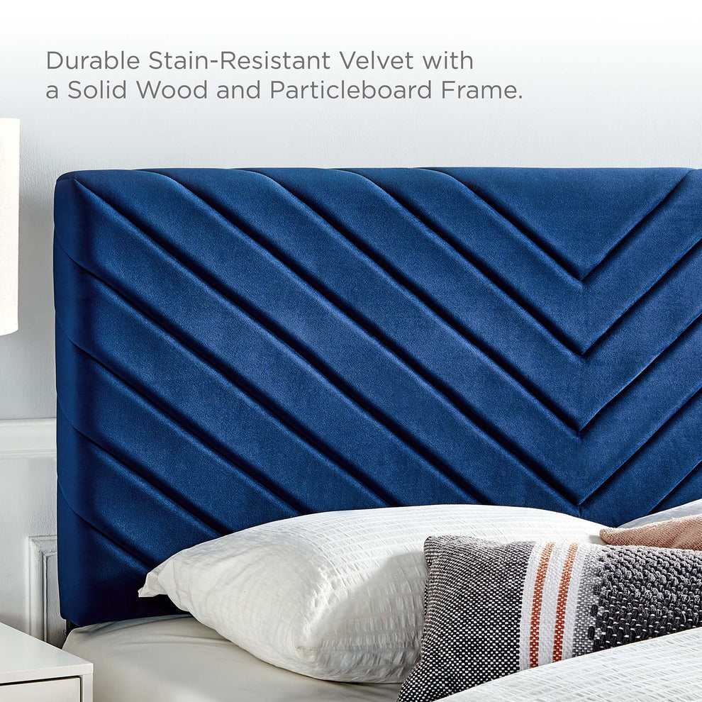 Roxanne Performance Velvet Queen Platform Bed By Modway - MOD-6285 | Beds | Modishstore - 22