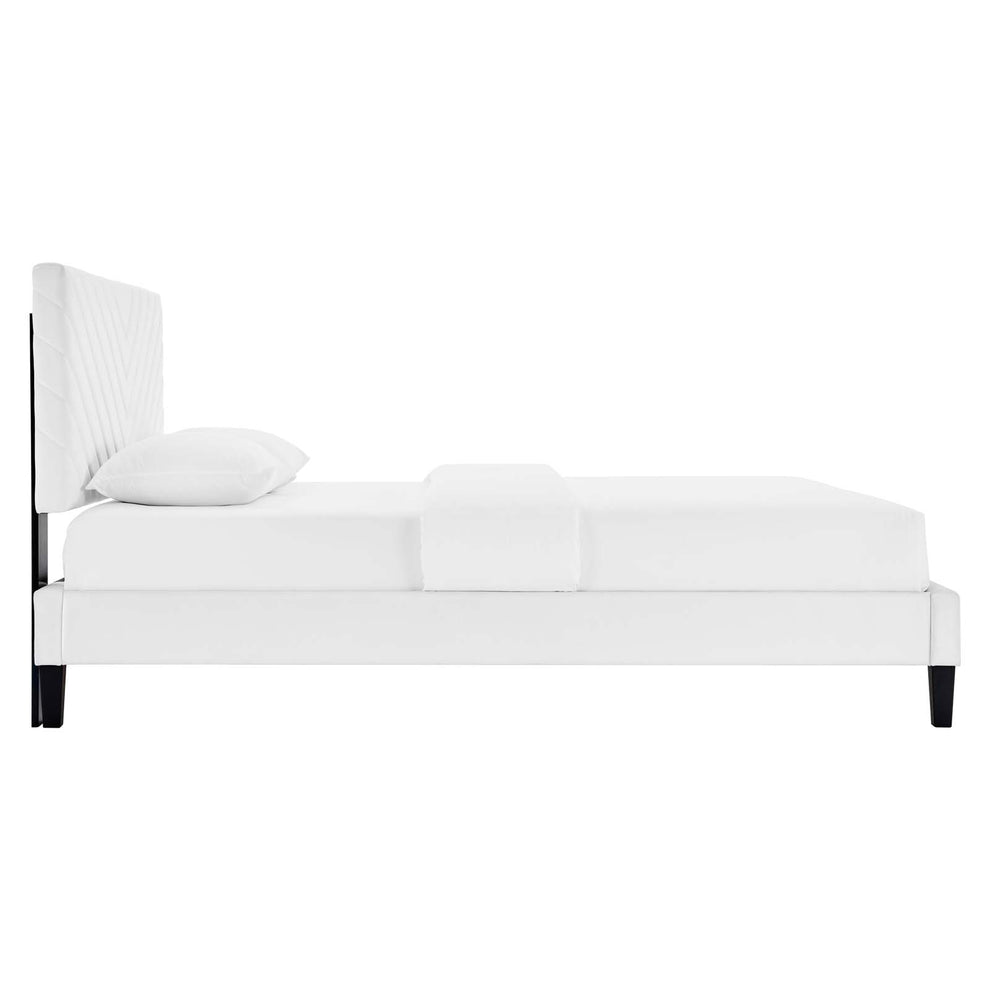 Roxanne Performance Velvet Queen Platform Bed By Modway - MOD-6285 | Beds | Modishstore - 36