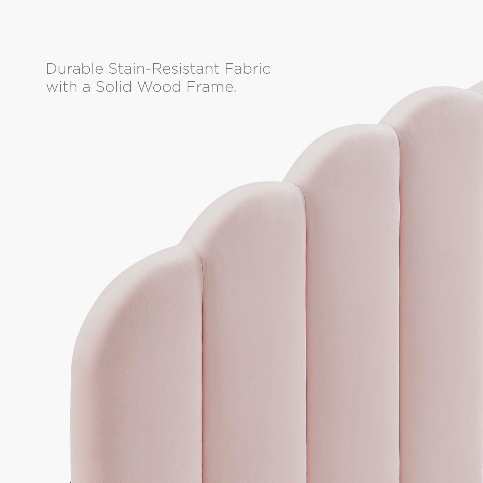 Daisy Performance Velvet Queen Platform Bed By Modway - MOD-6287 | Beds | Modishstore - 49