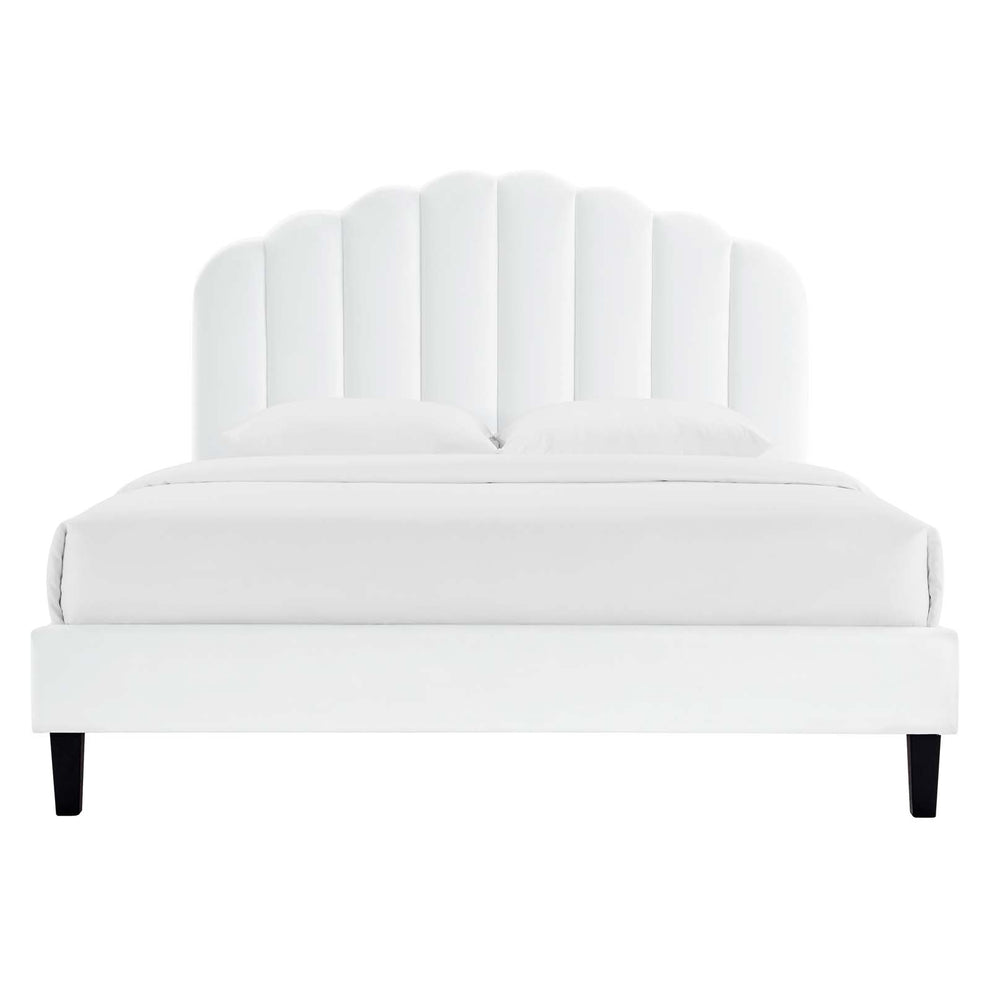 Daisy Performance Velvet Queen Platform Bed By Modway - MOD-6287 | Beds | Modishstore - 63