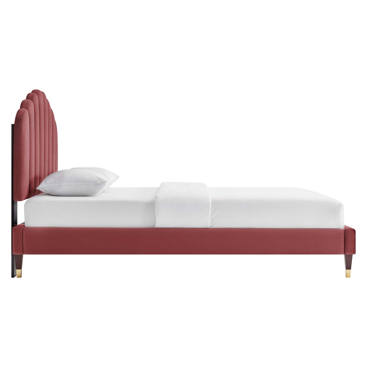 Daisy Performance Velvet Queen Platform Bed By Modway - MOD-6288 | Beds | Modishstore - 10