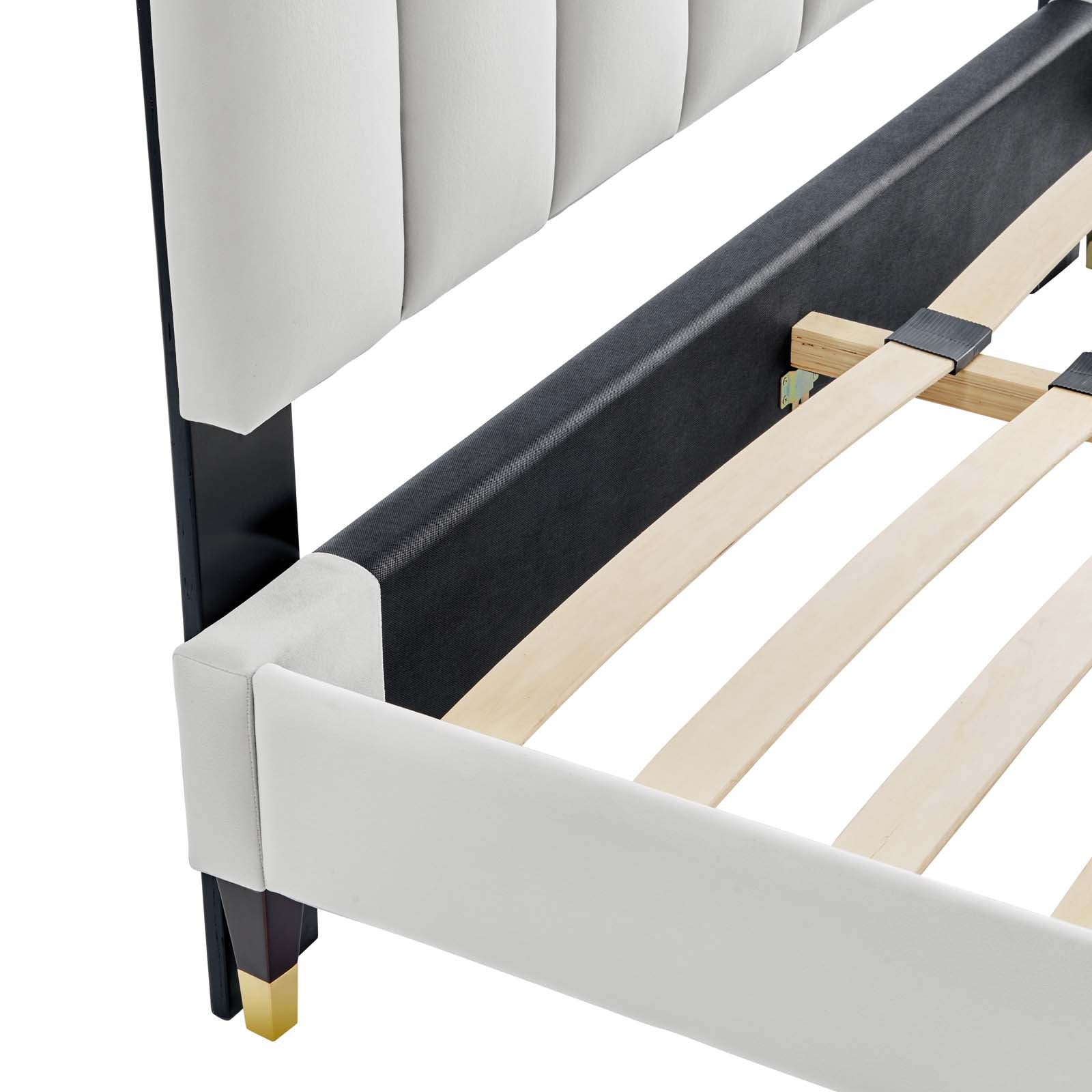 Daisy Performance Velvet Queen Platform Bed By Modway - MOD-6288 | Beds | Modishstore - 18