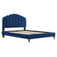 Daisy Performance Velvet Queen Platform Bed By Modway - MOD-6288 | Beds | Modishstore - 28