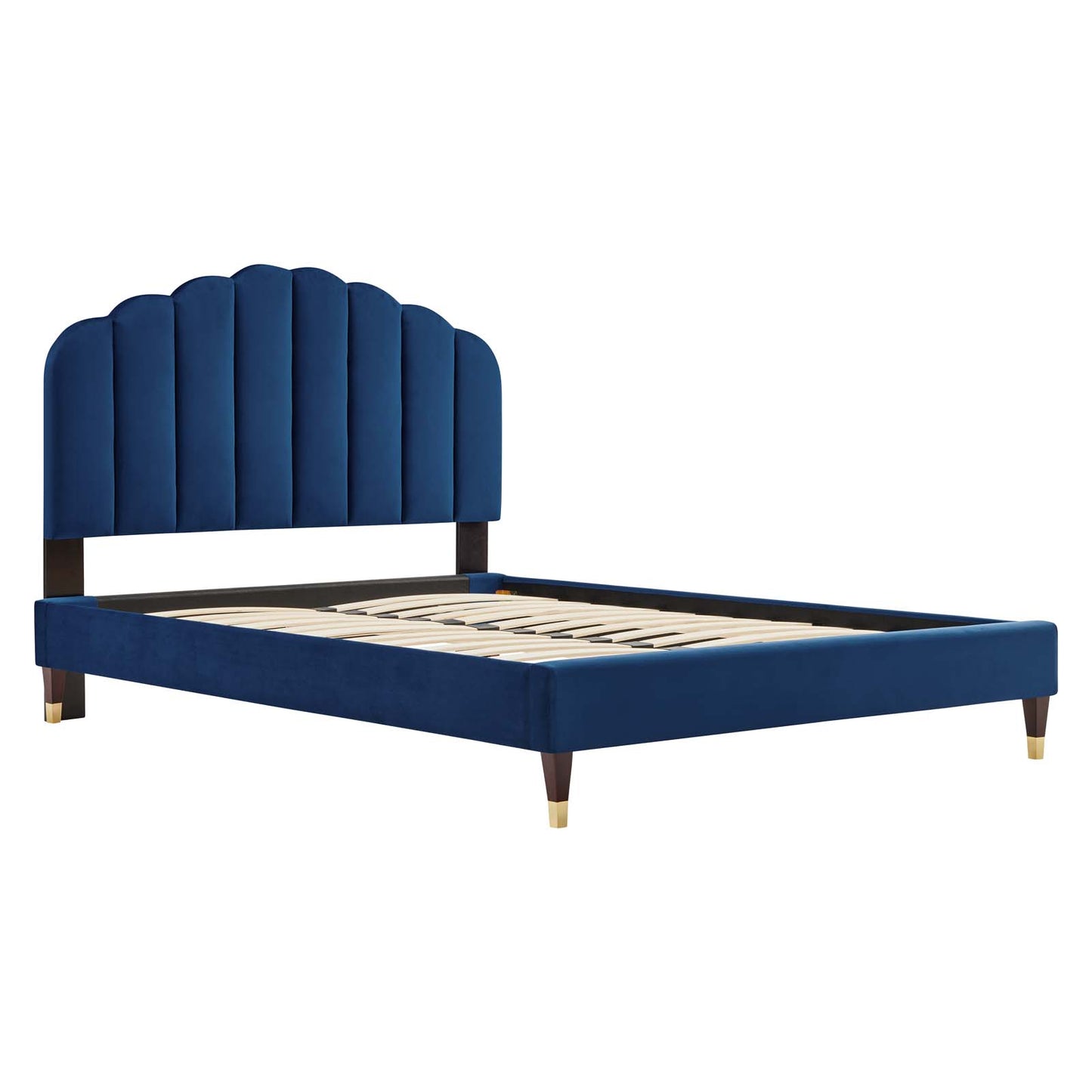 Daisy Performance Velvet Queen Platform Bed By Modway - MOD-6288 | Beds | Modishstore - 28
