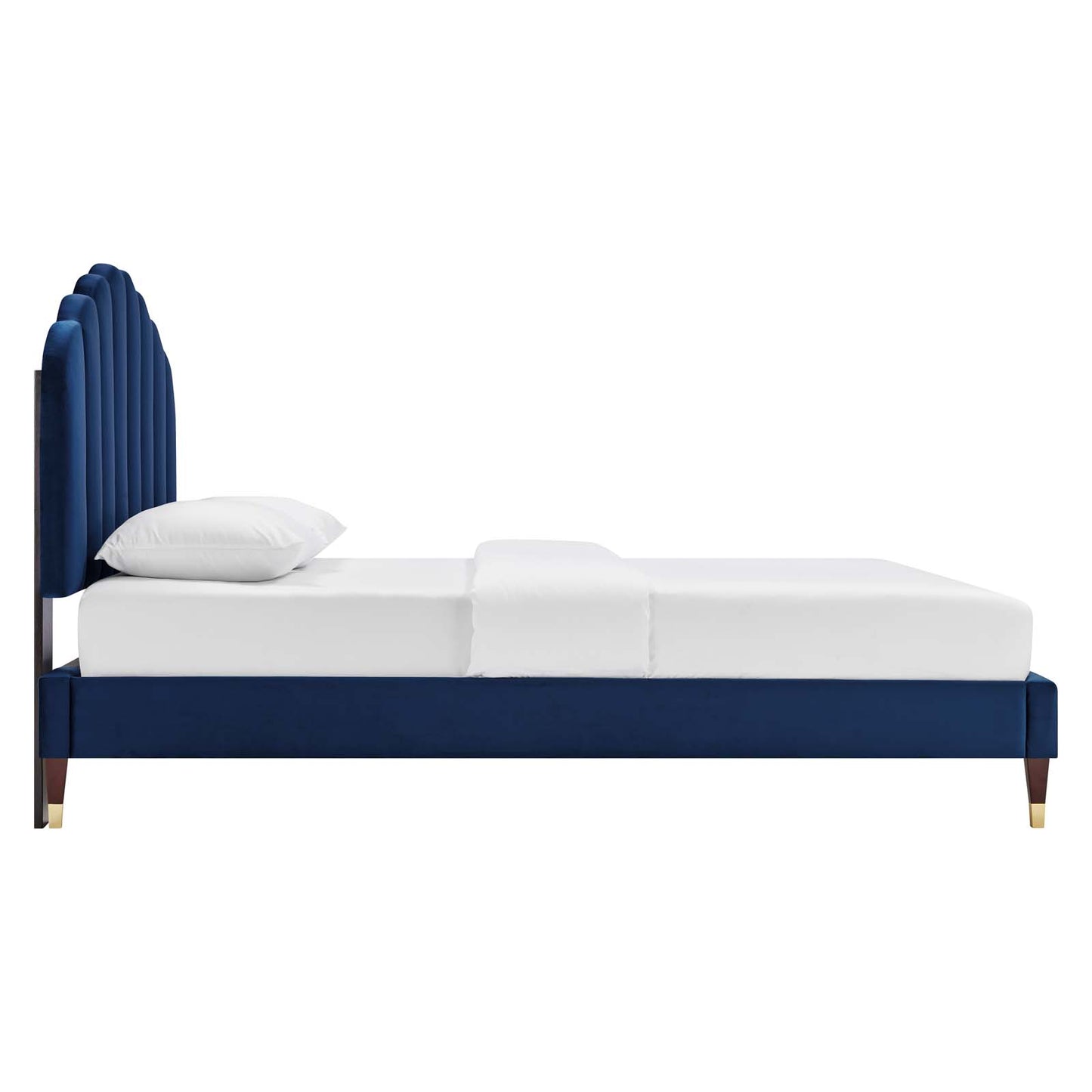 Daisy Performance Velvet Queen Platform Bed By Modway - MOD-6288 | Beds | Modishstore - 29