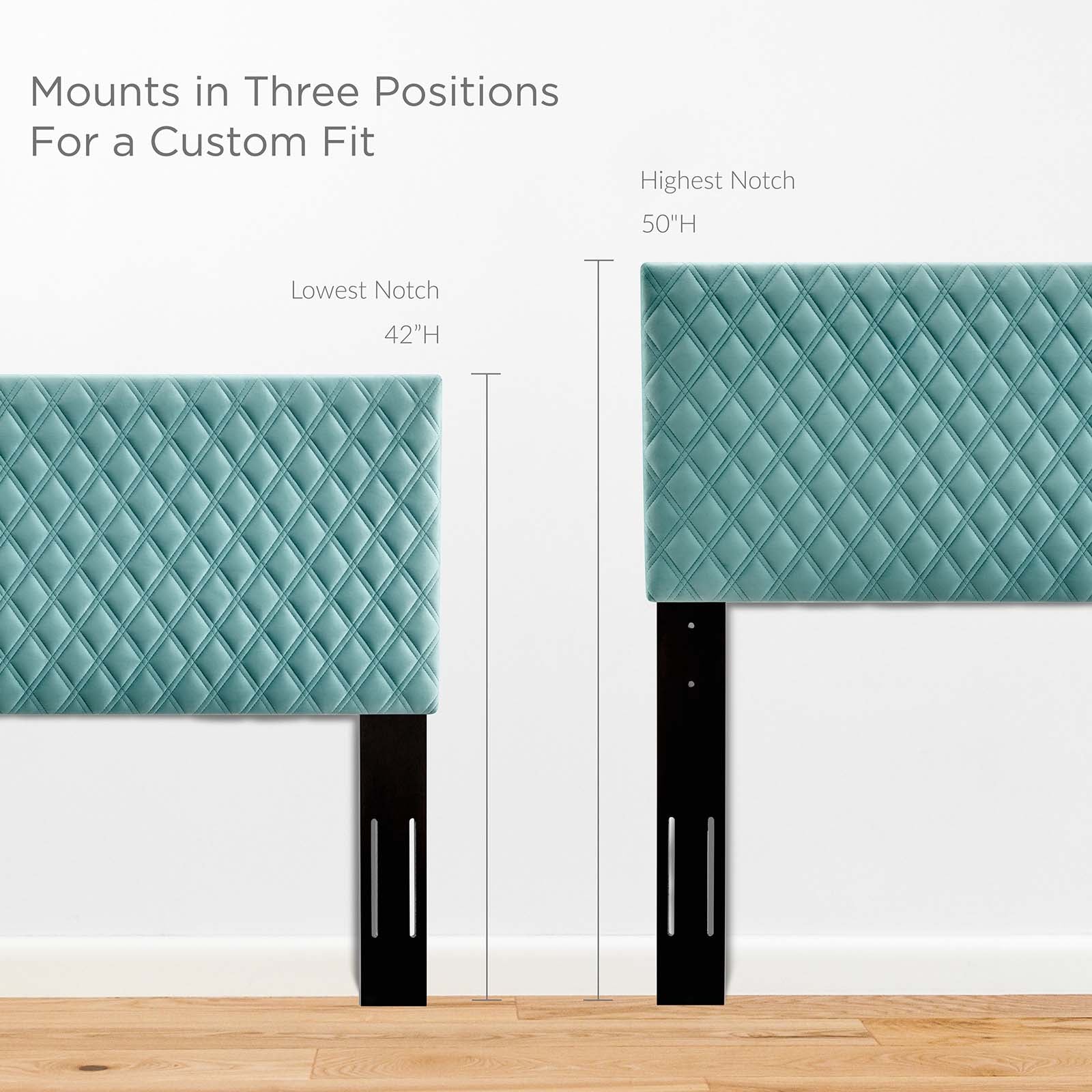 Garcelle Performance Velvet Queen Platform Bed By Modway - MOD-6289 | Beds | Modishstore - 30