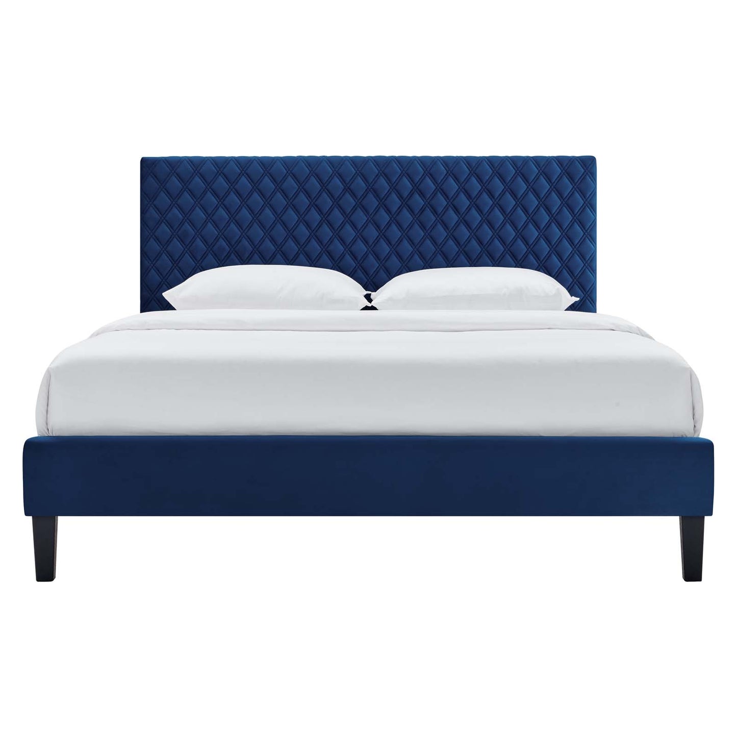 Garcelle Performance Velvet Queen Platform Bed By Modway - MOD-6289 | Beds | Modishstore - 37
