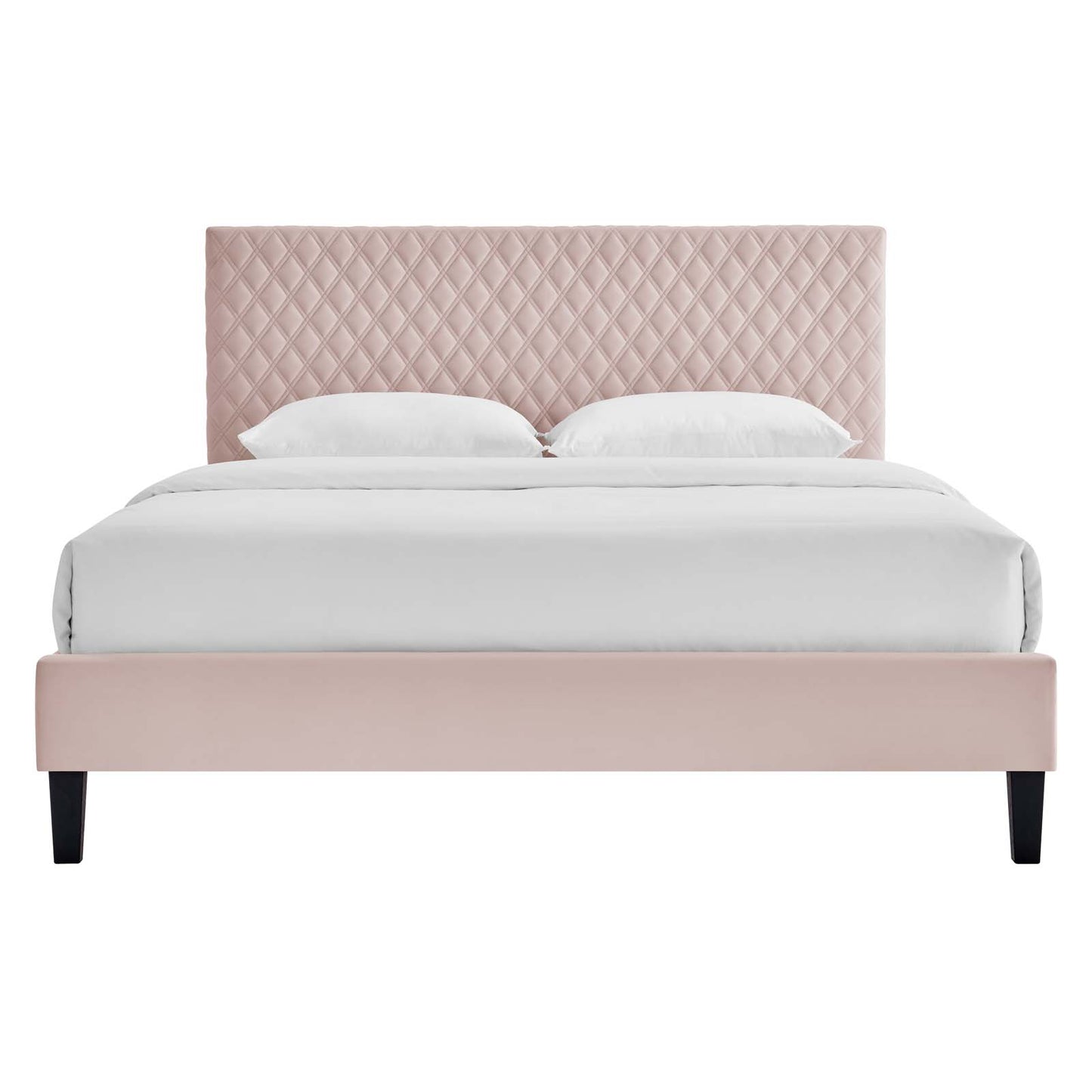 Garcelle Performance Velvet Queen Platform Bed By Modway - MOD-6289 | Beds | Modishstore - 46