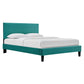 Garcelle Performance Velvet Queen Platform Bed By Modway - MOD-6289 | Beds | Modishstore - 52