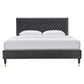 Garcelle Performance Velvet Queen Platform Bed By Modway - MOD-6290 | Beds | Modishstore - 5