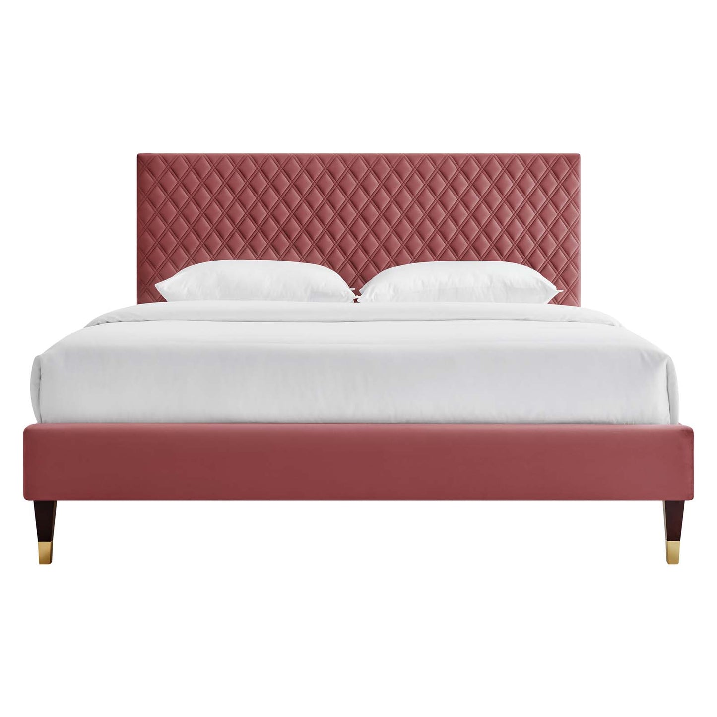 Garcelle Performance Velvet Queen Platform Bed By Modway - MOD-6290 | Beds | Modishstore - 10