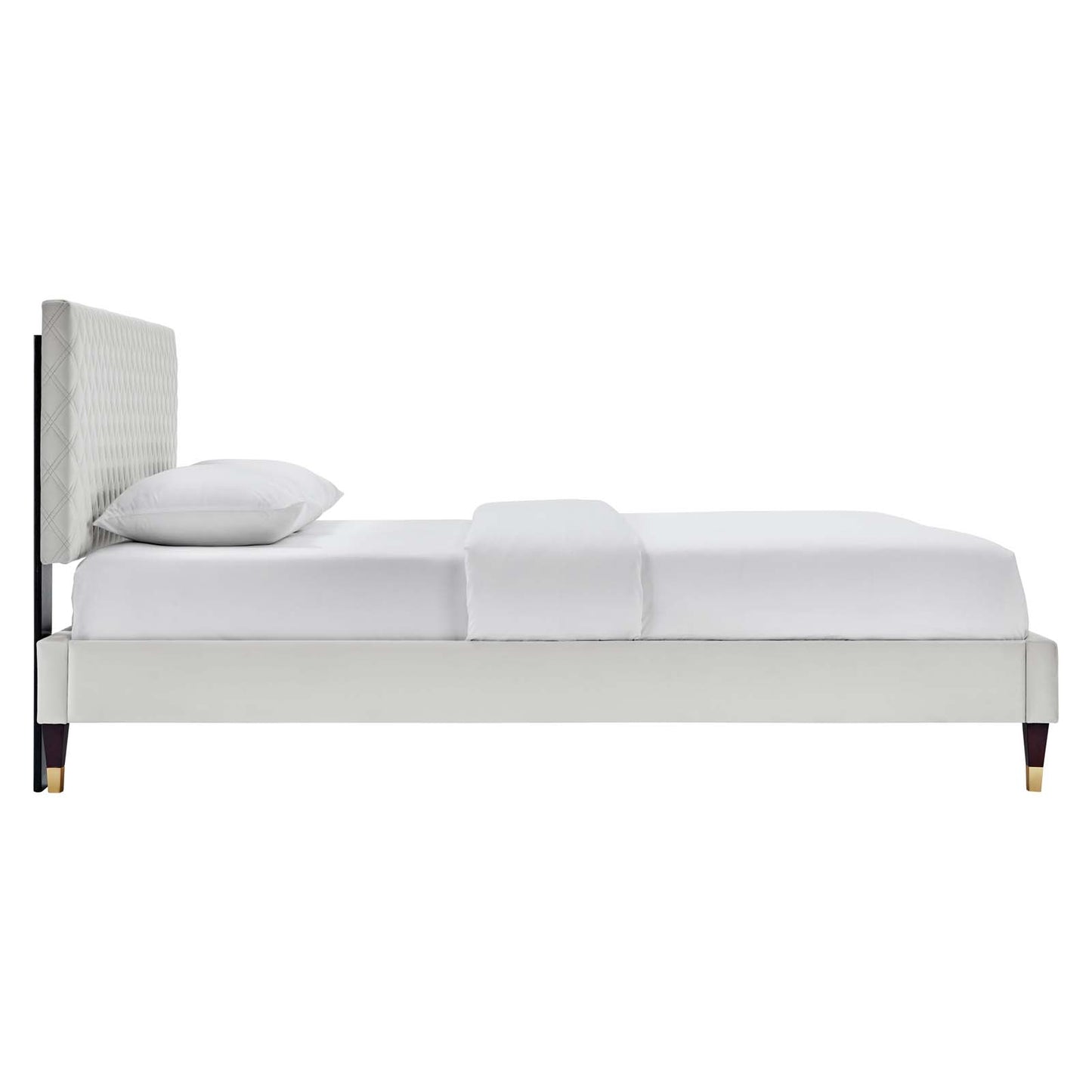 Garcelle Performance Velvet Queen Platform Bed By Modway - MOD-6290 | Beds | Modishstore - 16