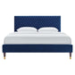 Garcelle Performance Velvet Queen Platform Bed By Modway - MOD-6290 | Beds | Modishstore - 29